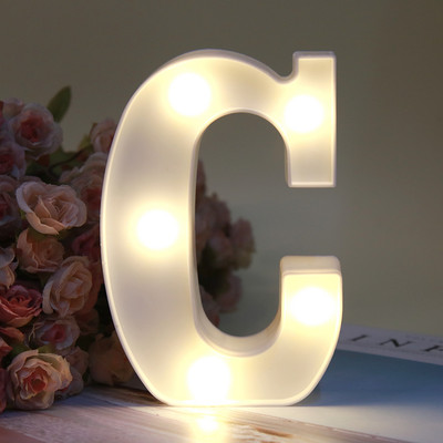 Dekoratiivsed tähed Tähestik täht LED tuled helendavad numbrilampide kaunistused aku öövalgus pidu beebi magamistoa kaunistamine