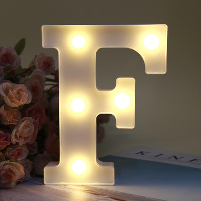 Dekoratiivsed tähed Tähestik täht LED tuled helendavad numbrilampide kaunistused aku öövalgus pidu beebi magamistoa kaunistamine