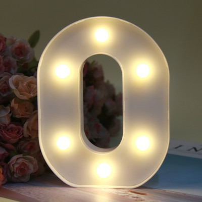 Dekoratiivsed tähed Tähestik täht LED tuled helendavad numbrilampide kaunistused aku öövalgus pidu beebi magamistoa kaunistamine