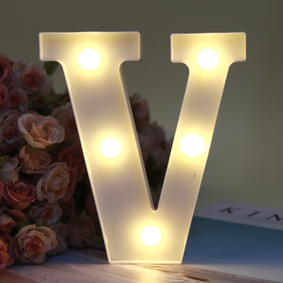 Dekoratiivsed tähed Tähestik täht LED tuled helendavad numbrilampide kaunistused aku öövalgus pidu beebi magamistoa kaunistamine