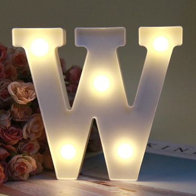 Dekoratiivsed tähed Tähestik täht LED tuled helendavad numbrilampide kaunistused aku öövalgus pidu beebi magamistoa kaunistamine