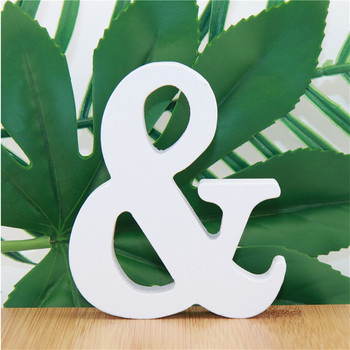1 бр. 10 см дървени букви азбука дума буква бяло име дизайн художествени занаяти стоящи Направи си сам рожден ден сватба домашен декор 3,94 инча