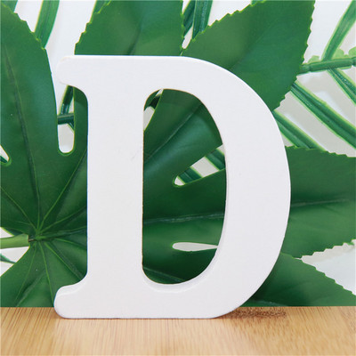 1 vnt. 10 cm medinės raidės Abėcėlė Žodis Raidė Balta Vardas Dizainas Menas Amatai Stovi „Pasidaryk pats“ Gimtadienio vestuvės namų dekoras 3,94 colio
