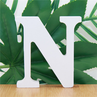 1 vnt. 10 cm medinės raidės Abėcėlė Žodis Raidė Balta Vardas Dizainas Menas Amatai Stovi „Pasidaryk pats“ Gimtadienio vestuvės namų dekoras 3,94 colio