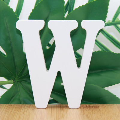 1 vnt. 10 cm medinės raidės Abėcėlė Žodis Raidė Balta Vardas Dizainas Menas Amatai Stovi „Pasidaryk pats“ Gimtadienio vestuvės namų dekoras 3,94 colio