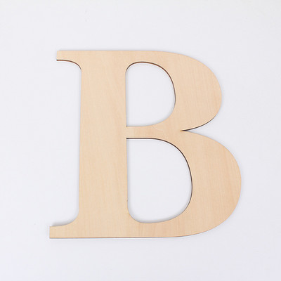 30CM PRADŽIA Anglų abėcėlė Mediena Didelės dekoratyvinės raidės namo hebrajų kalba Medinės raidės Svetainės Namo sienų apdaila