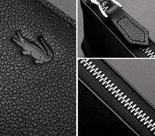 Portofel barbatesc din piele ecologica cu inchidere metalica