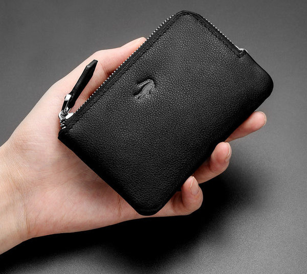 Portofel barbatesc din piele ecologica cu inchidere metalica