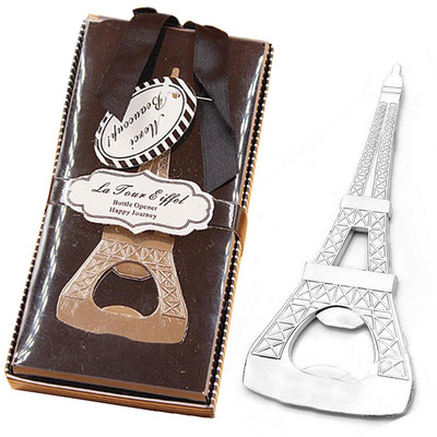 Νέο Creative Eiffel Tower Shape Beer Wine Opener Chrome Can Beer Bottle opener Kitchen Bar for Wedding Party Favor Gifts