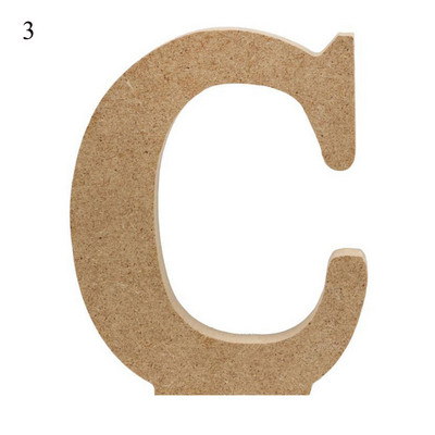 26 raidės „pasidaryk pats“ storas medinis vestuvių dekoravimas Namų dekoravimas 10 cm „AZ Letter High“ Medinės raidės Menas Amatai Statomas namų dekoras