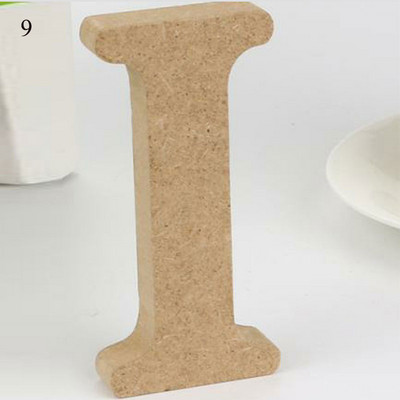 26 raidės „pasidaryk pats“ storas medinis vestuvių dekoravimas Namų dekoravimas 10 cm „AZ Letter High“ Medinės raidės Menas Amatai Statomas namų dekoras