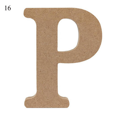 26 raidės „pasidaryk pats“ storas medinis vestuvių dekoravimas Namų dekoravimas 10 cm „AZ Letter High“ Medinės raidės Menas Amatai Statomas namų dekoras