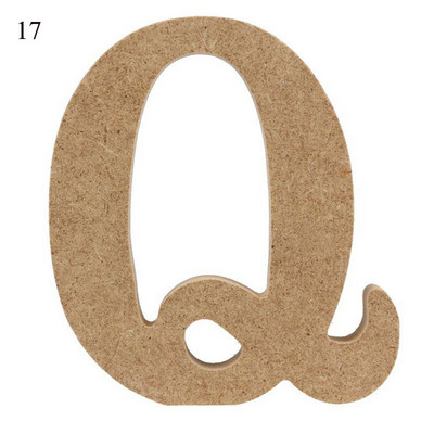 26 raidės „pasidaryk pats“ storas medinis vestuvių dekoravimas Namų dekoravimas 10 cm „AZ Letter High“ Medinės raidės Menas Amatai Statomas namų dekoras