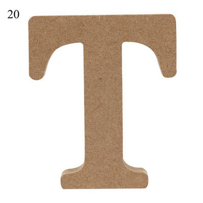 26 raidės „pasidaryk pats“ storas medinis vestuvių dekoravimas Namų dekoravimas 10 cm „AZ Letter High“ Medinės raidės Menas Amatai Statomas namų dekoras