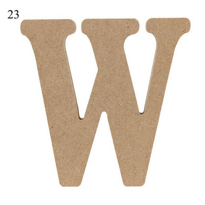 26 raidės „pasidaryk pats“ storas medinis vestuvių dekoravimas Namų dekoravimas 10 cm „AZ Letter High“ Medinės raidės Menas Amatai Statomas namų dekoras