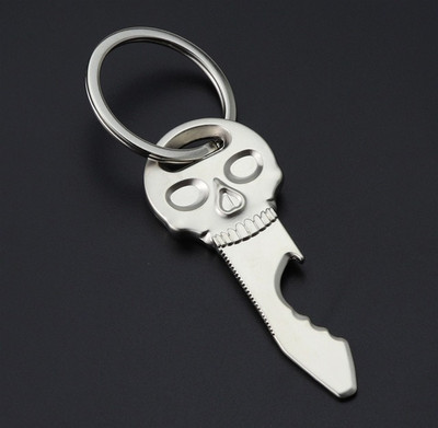 Deschizător de sticle cu cap fantomă creativ, șurubelniță de bere, portabil, multifuncțional, deschizător de sticle cu craniu, șurubelniță, pandantiv pentru chei de mașină