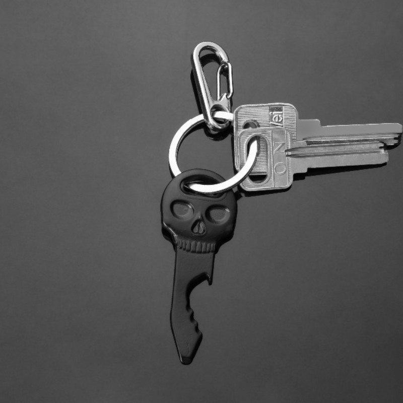 Deschizător de sticle cu cap fantomă creativ, șurubelniță de bere, portabil, multifuncțional, deschizător de sticle cu craniu, șurubelniță, pandantiv pentru chei de mașină