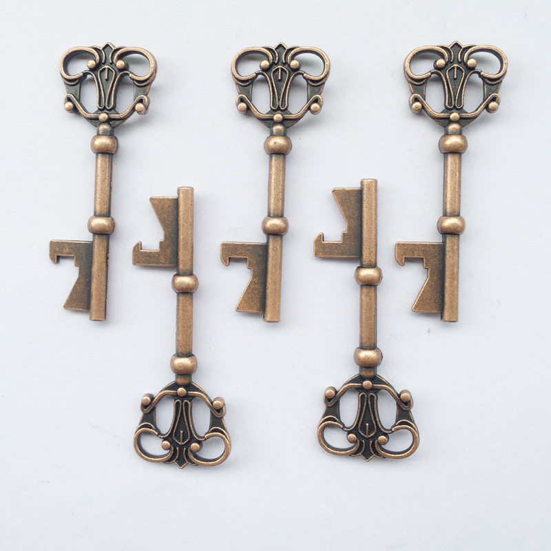 5 τμχ Μεταλλικός σκελετός ανοιχτήρι για μπουκάλια Σκελετός ανοιχτήρι μπουκαλιών Μπομπονιέρα γάμου Δώρα καλεσμένων Ρουστίκ διακόσμηση γάμου