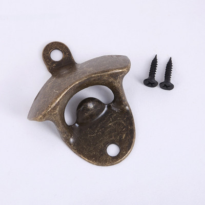 Creative Wall kamščiatraukis Antikvarinis alaus butelių atidarytuvas Cinko lydinio sieninis kamščiatraukis Ant sienos tvirtinamas kamščiatraukis virtuvės prietaisų priedai