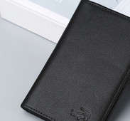 Έκο Δερμάτινο πορτοφόλι με θήκες για λογαριασμούς και πιστωτικές κάρτες για άνδρες