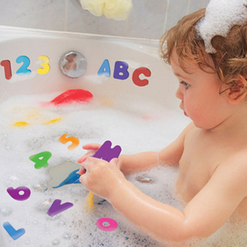 36PCS/set Baby Kids Children Образователна играчка Foam Letters Numbers Floating Bathroom Bath Tub детска играчка за момче момиче подаръци
