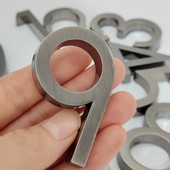 5,8 cm 3D lipnios modernios durų numerio lentelės durų lentelės numeris namo numeris viešbučio kambario adreso skaitmenys lipduko ženklo etiketė „pasidaryk pats“