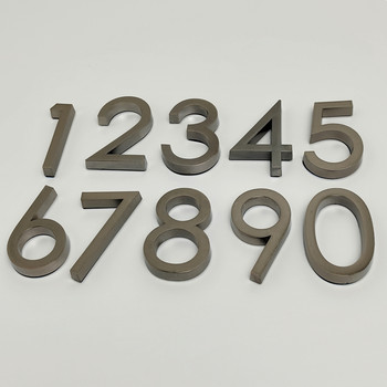 5.8CM 3D самозалепваща се модерна плоча с номер на врата Табела с табела на врата Номер на къща Номер на хотелска стая Адрес на стая Цифри Стикер Знак Етикет Направи си сам