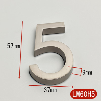 5,8 cm 3D lipnios modernios durų numerio lentelės durų lentelės numeris namo numeris viešbučio kambario adreso skaitmenys lipduko ženklo etiketė „pasidaryk pats“