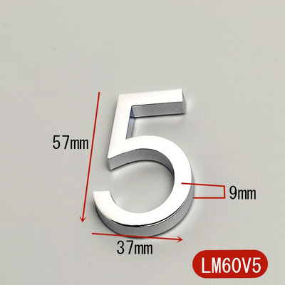 5,8 cm 3D lipnios modernios durų numerio lentelės durų lentelės numeris namo numeris viešbučio kambario adreso skaitmenys lipduko ženklo etiketė „pasidaryk pats“
