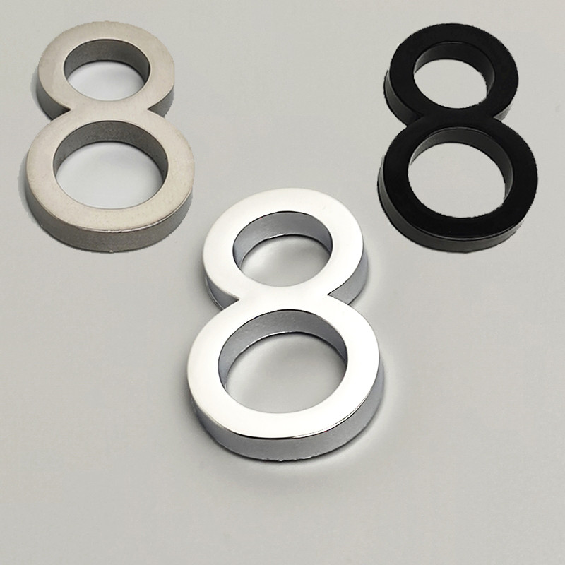 5,8 cm 3D lipnios modernios durų numerio lentelės durų lentelės numeris namo numeris viešbučio kambario adreso skaitmenys lipduko ženklo etiketė „pasidaryk pats“