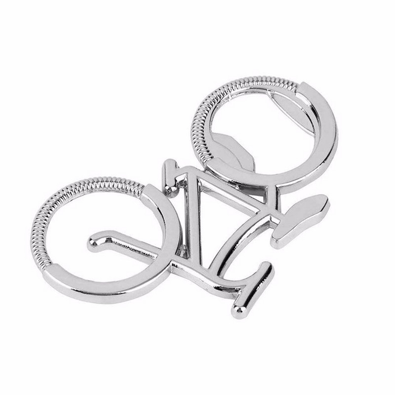 Moodne metallist õllepudeliavaja Armas jalgratta võtmehoidja võtmehoidjad armastajale jalgratturi pudeliavajatele Loov kingitus