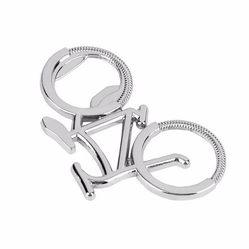 Moodne metallist õllepudeliavaja Armas jalgratta võtmehoidja võtmehoidjad armastajale jalgratturi pudeliavajatele Loov kingitus