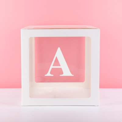 30cm Μεγάλα Διακοσμητικά Γράμματα ΑΩ Κουτί Όνομα μωρού Μπαλόνι Κουτί Μπαλόνι Ντους Διακόσμηση πάρτι 1ου Γενέθλια Letras Decorativas