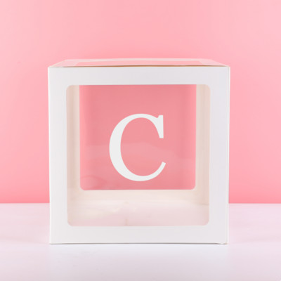 30cm Μεγάλα Διακοσμητικά Γράμματα ΑΩ Κουτί Όνομα μωρού Μπαλόνι Κουτί Μπαλόνι Ντους Διακόσμηση πάρτι 1ου Γενέθλια Letras Decorativas