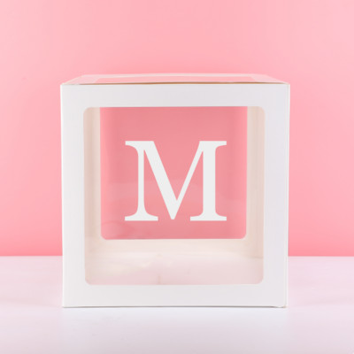 30cm Μεγάλα Διακοσμητικά Γράμματα ΑΩ Κουτί Όνομα μωρού Μπαλόνι Κουτί Μπαλόνι Ντους Διακόσμηση πάρτι 1ου Γενέθλια Letras Decorativas