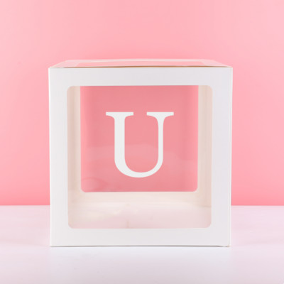 30cm Μεγάλα Διακοσμητικά Γράμματα ΑΩ Κουτί Όνομα μωρού Μπαλόνι Κουτί Μπαλόνι Ντους Διακόσμηση πάρτι 1ου Γενέθλια Letras Decorativas