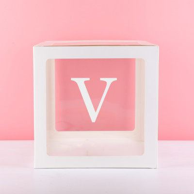 30cm Μεγάλα Διακοσμητικά Γράμματα ΑΩ Κουτί Όνομα μωρού Μπαλόνι Κουτί Μπαλόνι Ντους Διακόσμηση πάρτι 1ου Γενέθλια Letras Decorativas