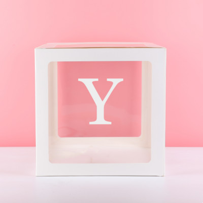 30cm Μεγάλα Διακοσμητικά Γράμματα ΑΩ Κουτί Όνομα μωρού Μπαλόνι Κουτί Μπαλόνι Ντους Διακόσμηση πάρτι 1ου Γενέθλια Letras Decorativas