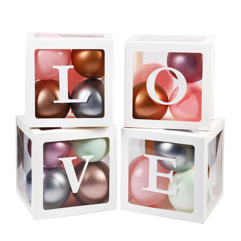 30cm Μεγάλα Διακοσμητικά Γράμματα ΑΩ Κουτί Όνομα μωρού Μπαλόνι Κουτί Μπαλόνι Ντους Διακόσμηση πάρτι 1ου Γενέθλια Letras Decorativas