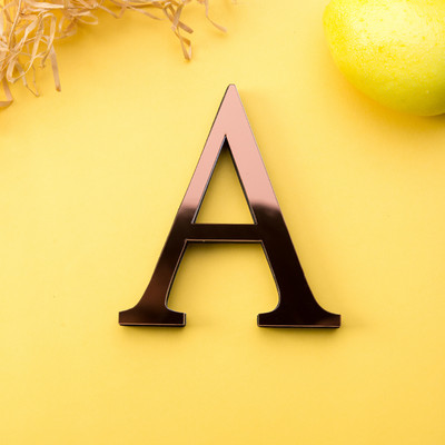 26 γράμματα DIY τρισδιάστατος καθρέφτης ακρυλικό αυτοκόλλητο τοίχου Διακοσμητικά ροζ Κόκκινο Αγγλικό αλφάβητο Χαλκομανίες διακόσμησης σπιτιού Τέχνη Τοιχογραφία Διακόσμηση πάρτι