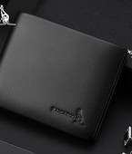 Portofel barbatesc din piele model nou de culoare negru si maro