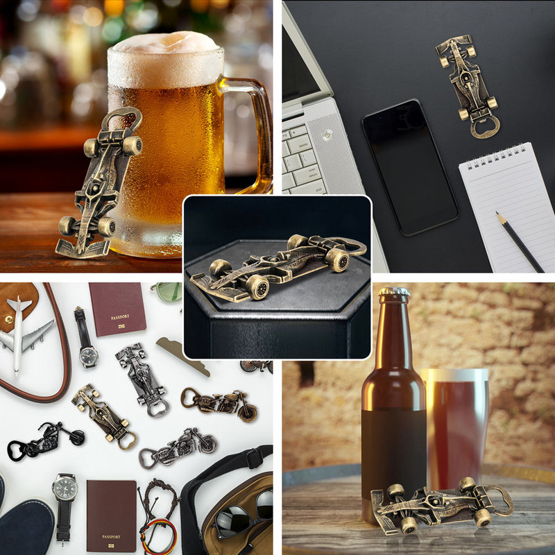 Deschizător de sticle de curse din bronz Cadou nou pentru el Accesorii de bucătărie Deschidetoare de vin cu sac Bar Deschizător de bere Gadget pentru bărbați Cadouri