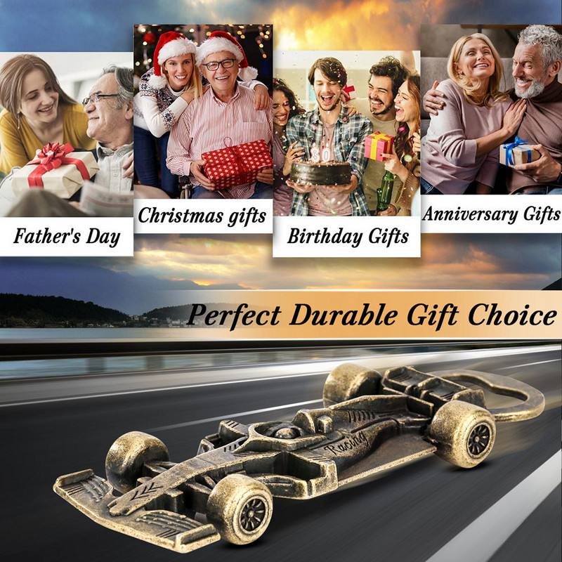 Deschizător de sticle de curse din bronz Cadou nou pentru el Accesorii de bucătărie Deschidetoare de vin cu sac Bar Deschizător de bere Gadget pentru bărbați Cadouri