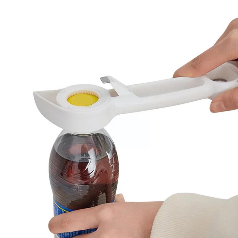 Deschizător de sticle de bere 4 în 1 Deschidetor de conserve de înșurubare unelte de bucătărie Accesorii pentru bere Bar tirbușon Dispozitiv pentru sticle L6X2