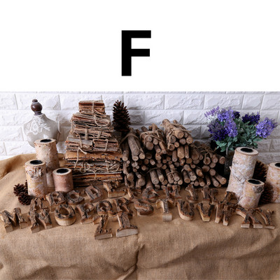 1 tk Retro naturaalne koor Puidust tähed Vintage numbrid Tähestik tahvel Silt Kodukaunistus Pildistamise rekvisiidid Peokontor DIY käsitöö