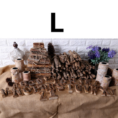 1 tk Retro naturaalne koor Puidust tähed Vintage numbrid Tähestik tahvel Silt Kodukaunistus Pildistamise rekvisiidid Peokontor DIY käsitöö