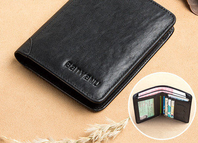 Ανδρικό πορτοφόλι με θήκη για χαρτονομίσματα και έγγραφα