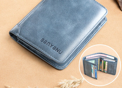 Ανδρικό πορτοφόλι με θήκη για χαρτονομίσματα και έγγραφα