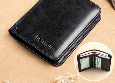 Ανδρικό πορτοφόλι με θήκη για χαρτονομίσματα και έγγραφα