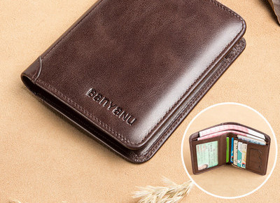 Ανδρικό πορτοφόλι με θήκη για χαρτονομίσματα και έγγραφα